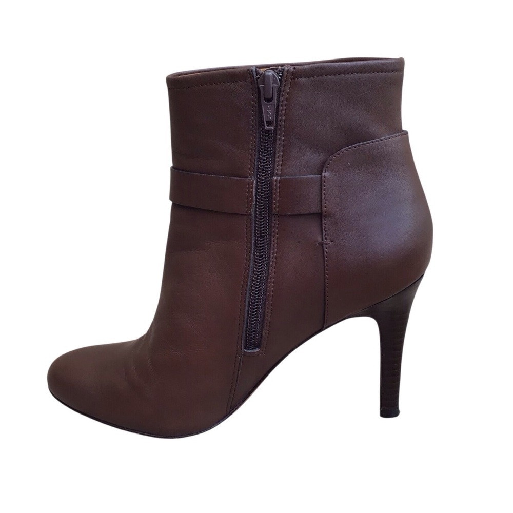 COACH Mason Women’s Brown Leather Buckle Heeled Ankle Boot Woman’s Size 9B - Picture 4 of 14
